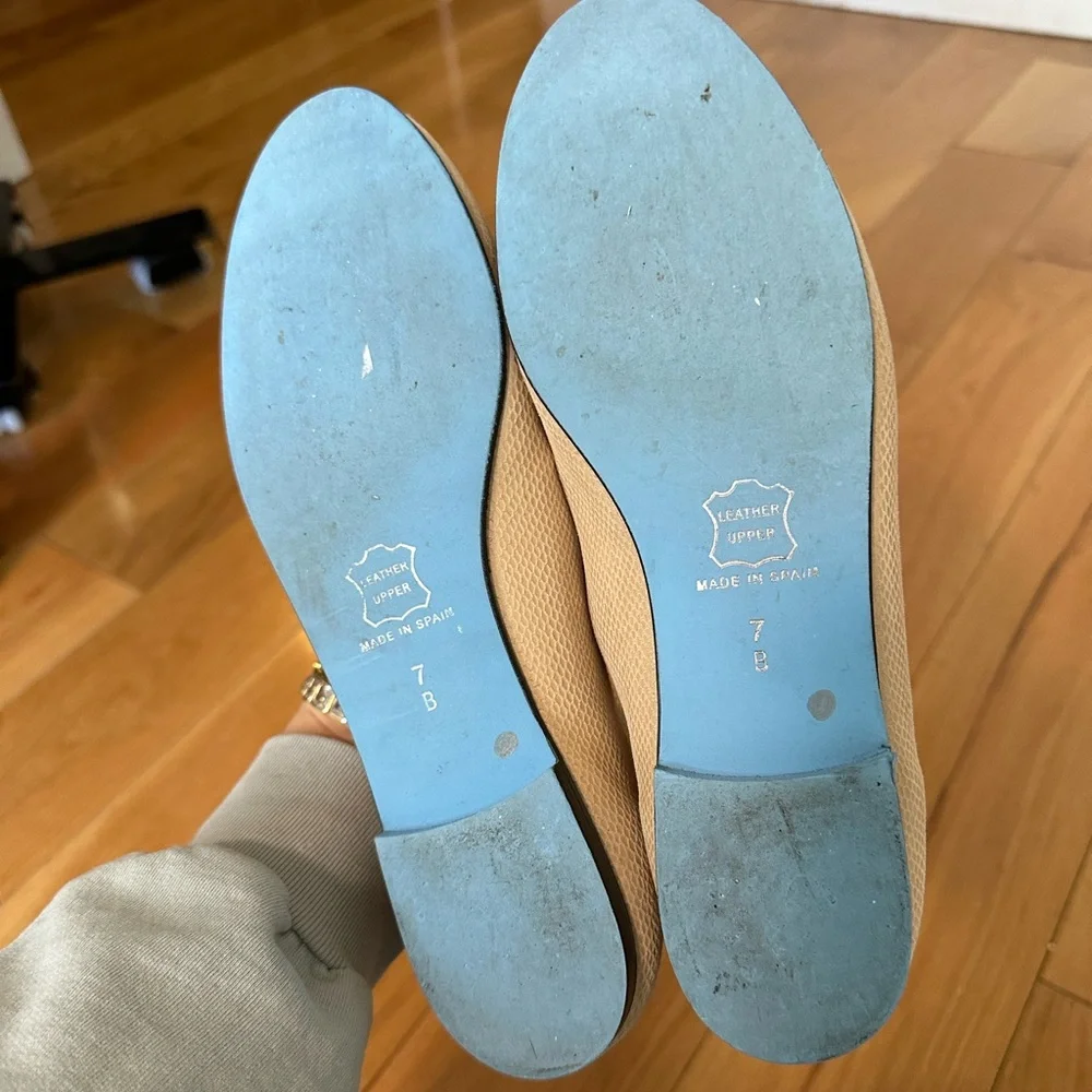 Nicky Hilton x French Sole Nude Ballet Flats - Picture 6 of 6